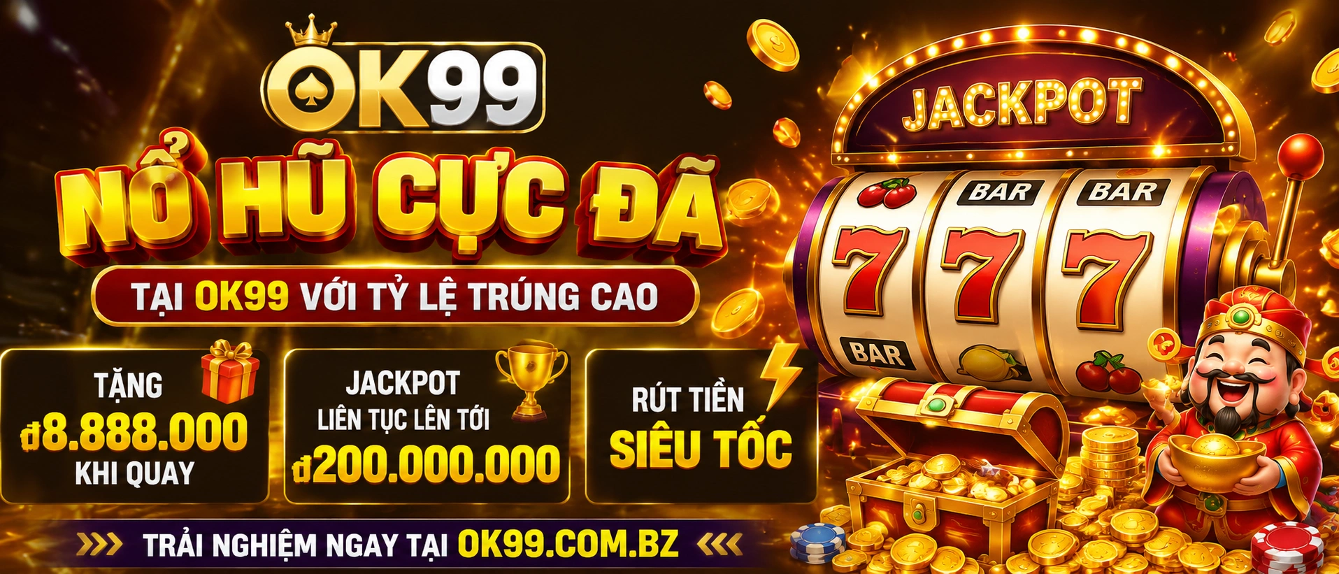 OK99 Casino | No Hu, Ban Ca, Live Casino, Rut Tien 55 Slot Machine