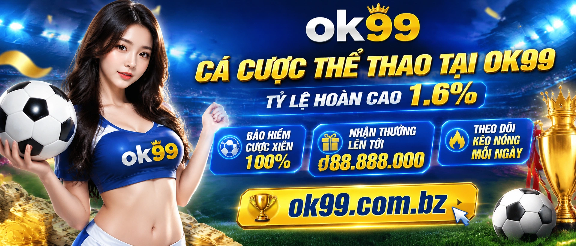 Liên hệ OK99 Casino, Live Casino, Nổ Hũ, Bắn Cá 13 ok99 sports banner 3